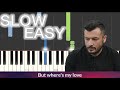 Syml  wheres my love slow easy piano tutorial  lyrics