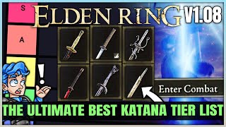 The Best MOST POWERFUL Katana Tier List - Best Highest Damage Weapon in Elden Ring - Int Dex Arcane!
