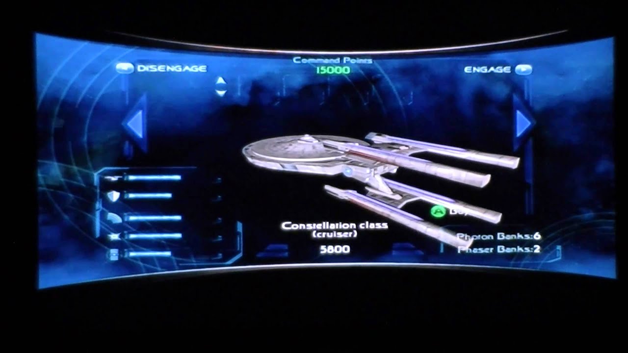 StarTrek Legacy Ship Selection Starfleet YouTube