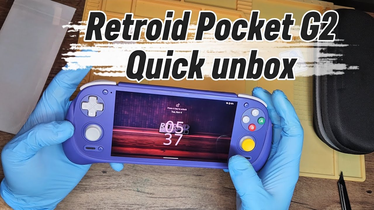 RETROID POCKET G2 quick unboxing with accessories - YouTube