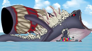 Whale Bloop VS Sea Eater Fusion  Evolution 