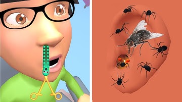 📌 Parasite Cleaner, Earwax Clinic Top Free Game Mobile ALL LEVELS Gameplay iOS,Android 203VGREM