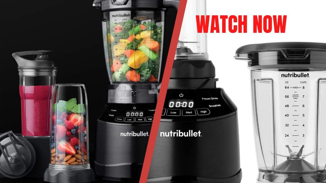 NutriBullet NBF50520 Touch Combo Blender, 64 oz, Black best review 2022 YouTube