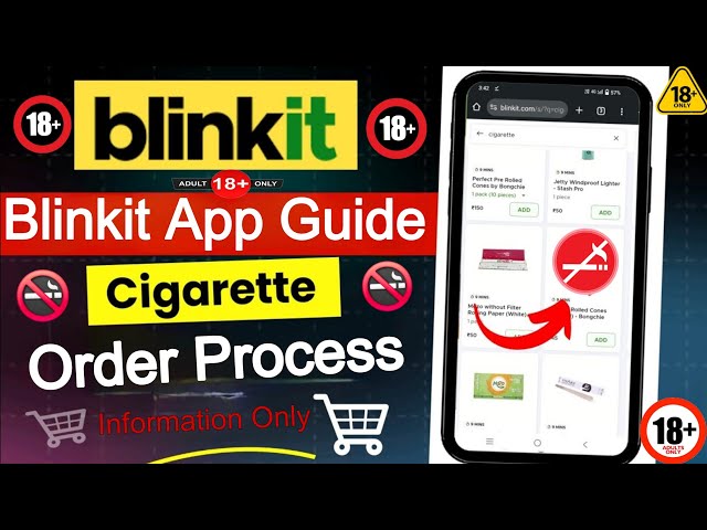 blinkit cigarette app Blinkit se Cigarette Kaise Mangaye || Step By Step Information || 18+ Only