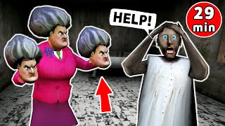 Download Lagu Granny vs Scary Teacher Monster vs Secret Forest Door - funny horror animation (30 mins of fun) MP3