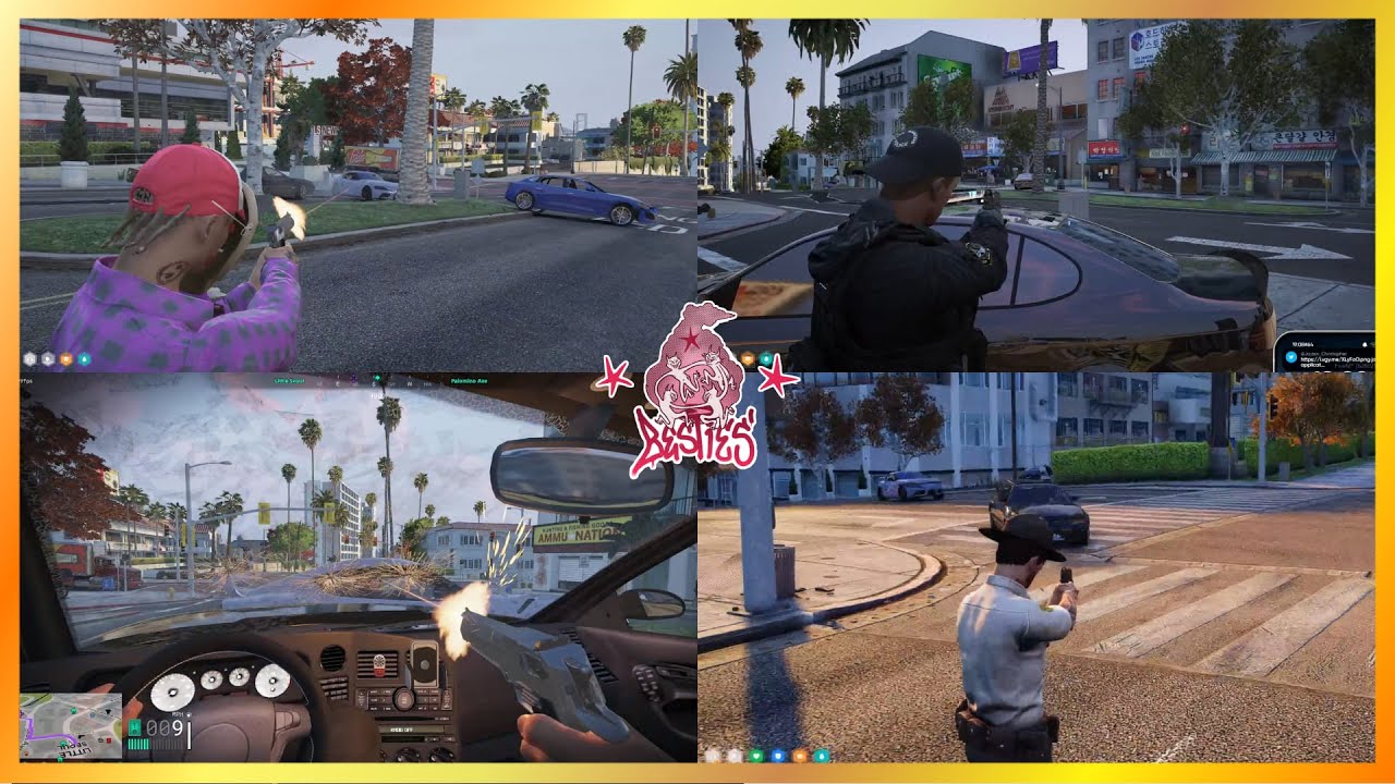 Future, Jack и 4HEAD курят копов в Маленьком Сеуле (вид с разных точек зрения) | NoPixel 4.0 GTA RP