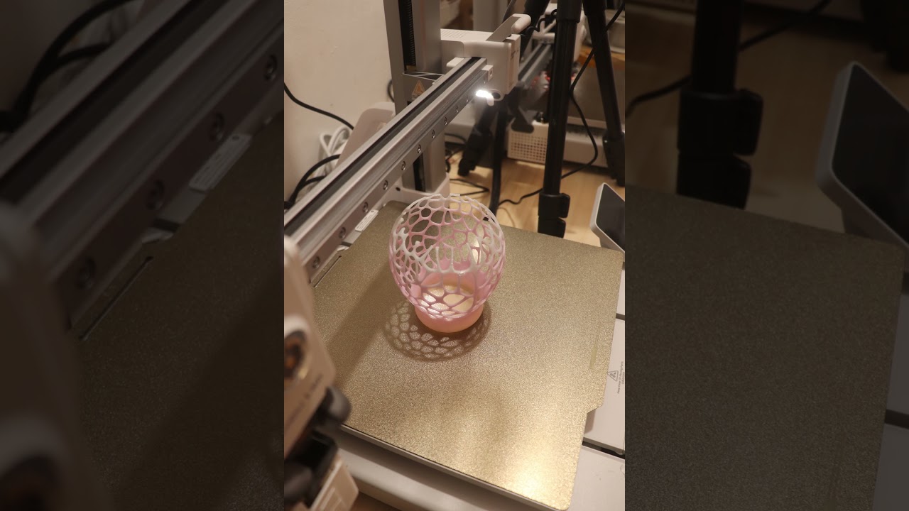 3D Print Timelapse: Lightweight Organic Mesh Vase 🌿🏺 | Modern Sculptural (Bambu Lab P2S/A1 Combo)