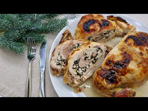 DELICIOUS, JUICY BONELESS STUFFED CHICKEN & Stuffed chicken recipe