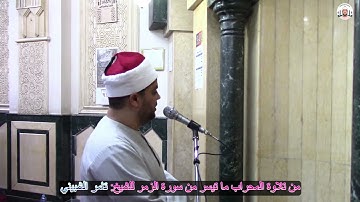 من تلاوة المحراب ما تيسر من سورة الزمر من رحاب مسجد المعتصم بطنطا للشيخ: تامر الشبيني.