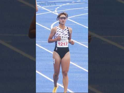 멋진 포스의 <strong>러너</strong>. 여자육상 100m 출전한 신현진 포항시청