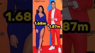 Height Comparison: Footballers And Their Girlfriends ? shorts viral football