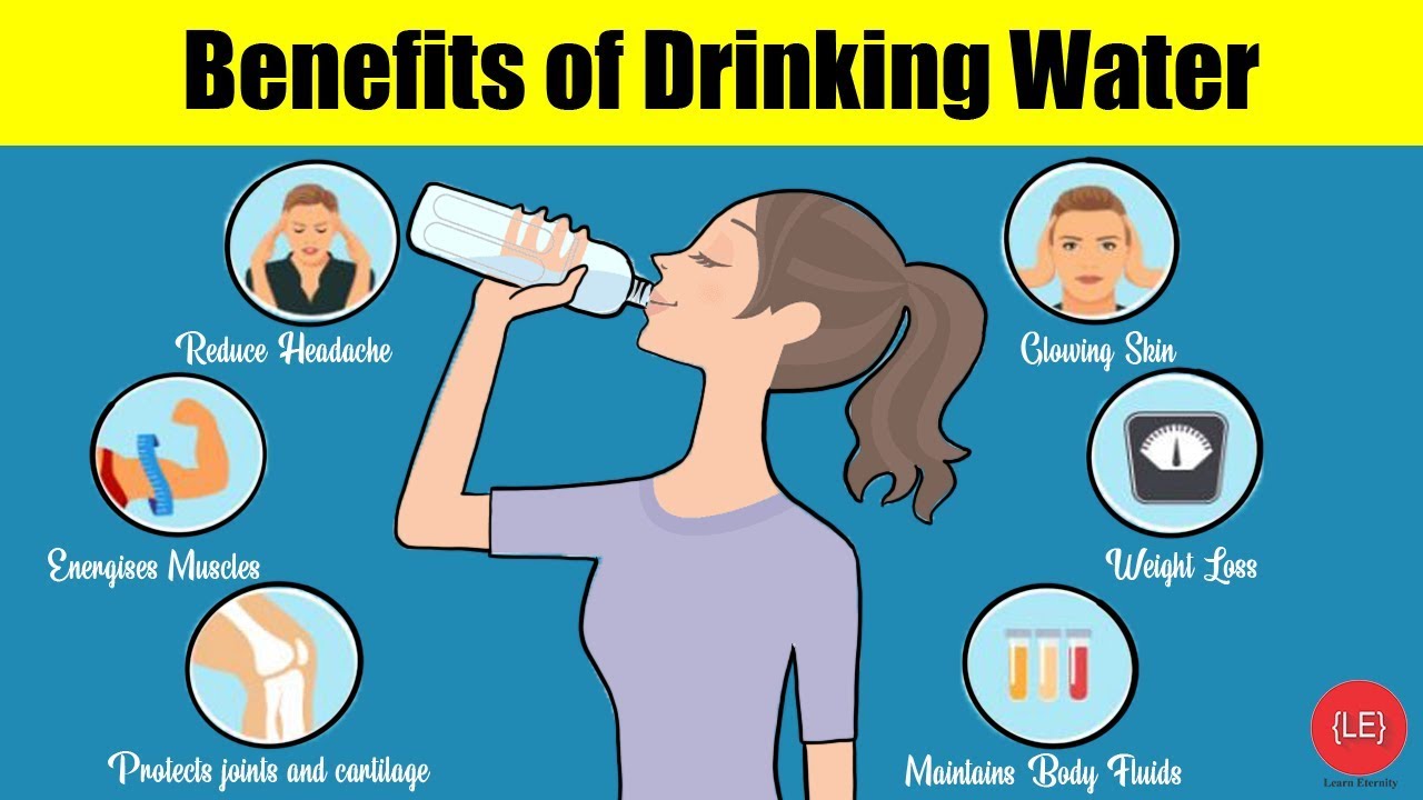 Top 10 Health Benefits Of Drinking Water - YouTube