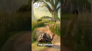 Slow & steady wins the race story, The Hare and the Tortoise.