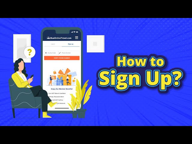 How to Sign Up with BusOnlineTicket 🤳🏻✨ class=