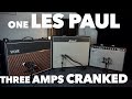 1 les paul  3 amps cranked demobackingtrack marshall vox fender