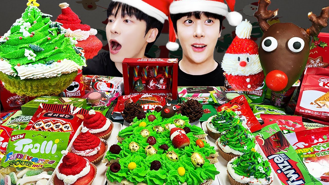 АСМР МУКБАНГ | галактика мед желе, конфеты, рецепт! десерты(Красная и зеленая еда, мороженое)