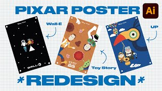 👨🏻‍🎨 How To Design Movie Posters: Disney Pixar Films