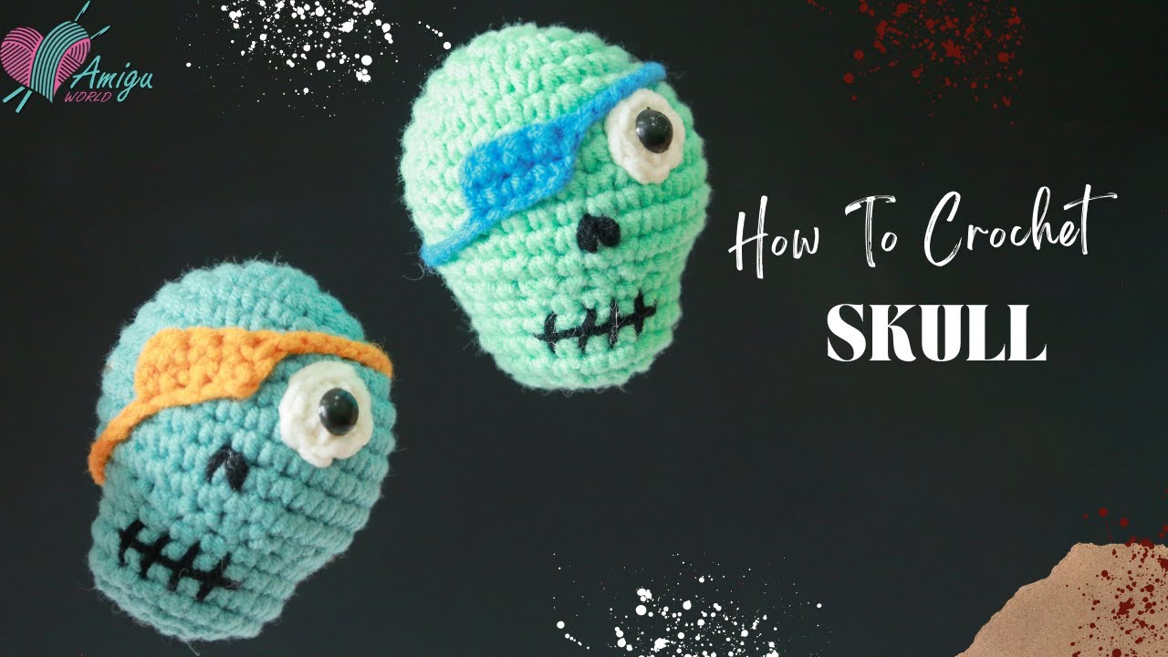 221 | Amigurumi Skull | How To Crochet Halloween Amigurumi | Free