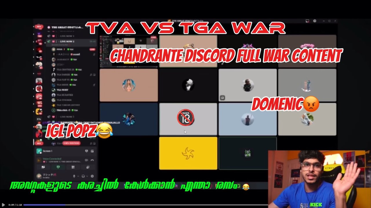 CHANDRANTE DISCORD FULL TVA VS TGA CONTENT🥵 | 