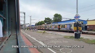 Local vs Local Train Race: Barddhaman - Howrah overtakes Dankuni - Sealdah Local