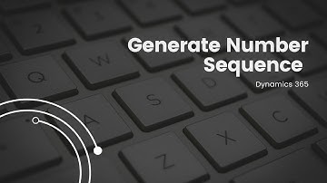 Number Sequence/MS Dynamics 365 SCM