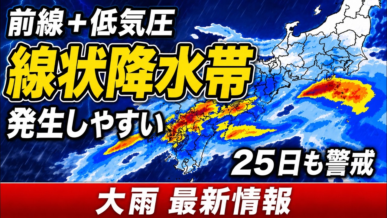 Dangerous Warning Level] Heavy Rain Across Western to Eastern