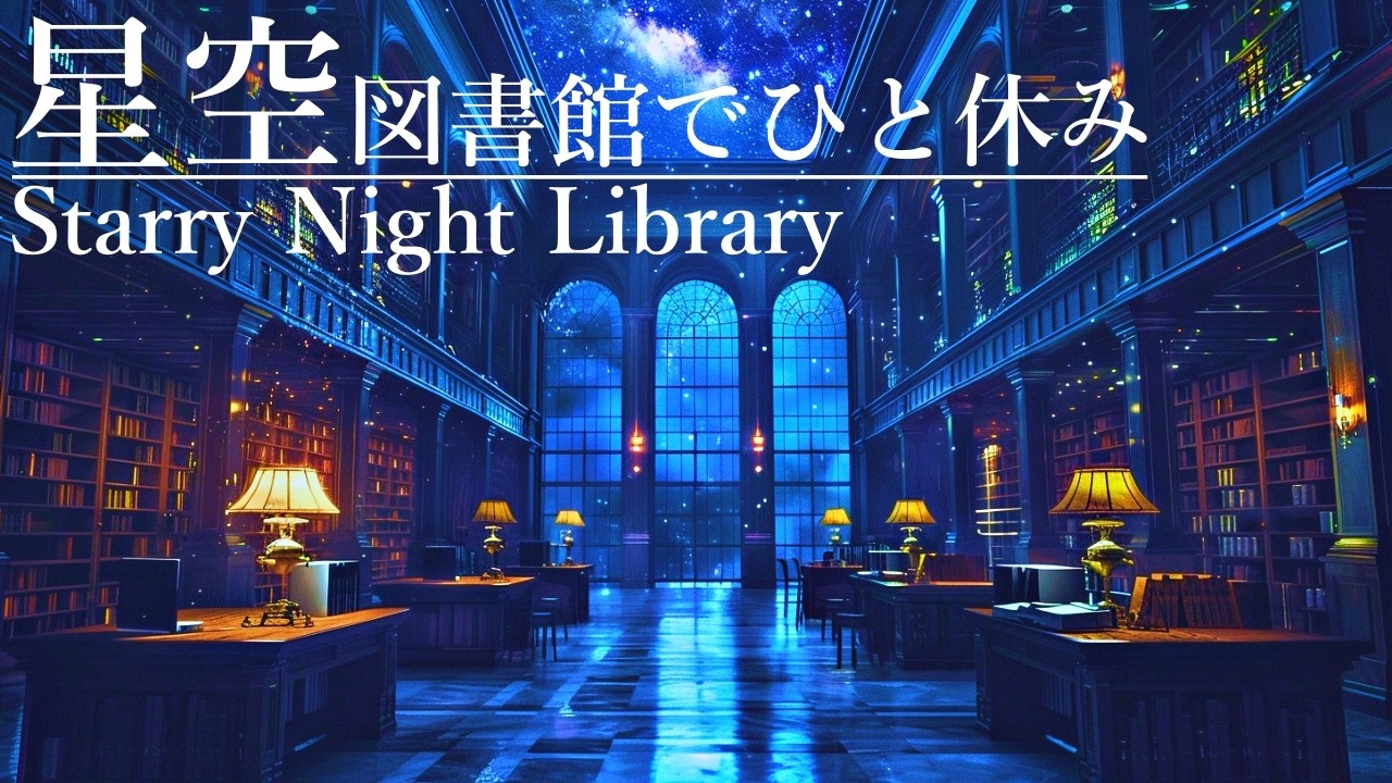 (広告無し)まだ眠れない夜に｜星空の図書館BGM/Still Awake? | Starry Night Library