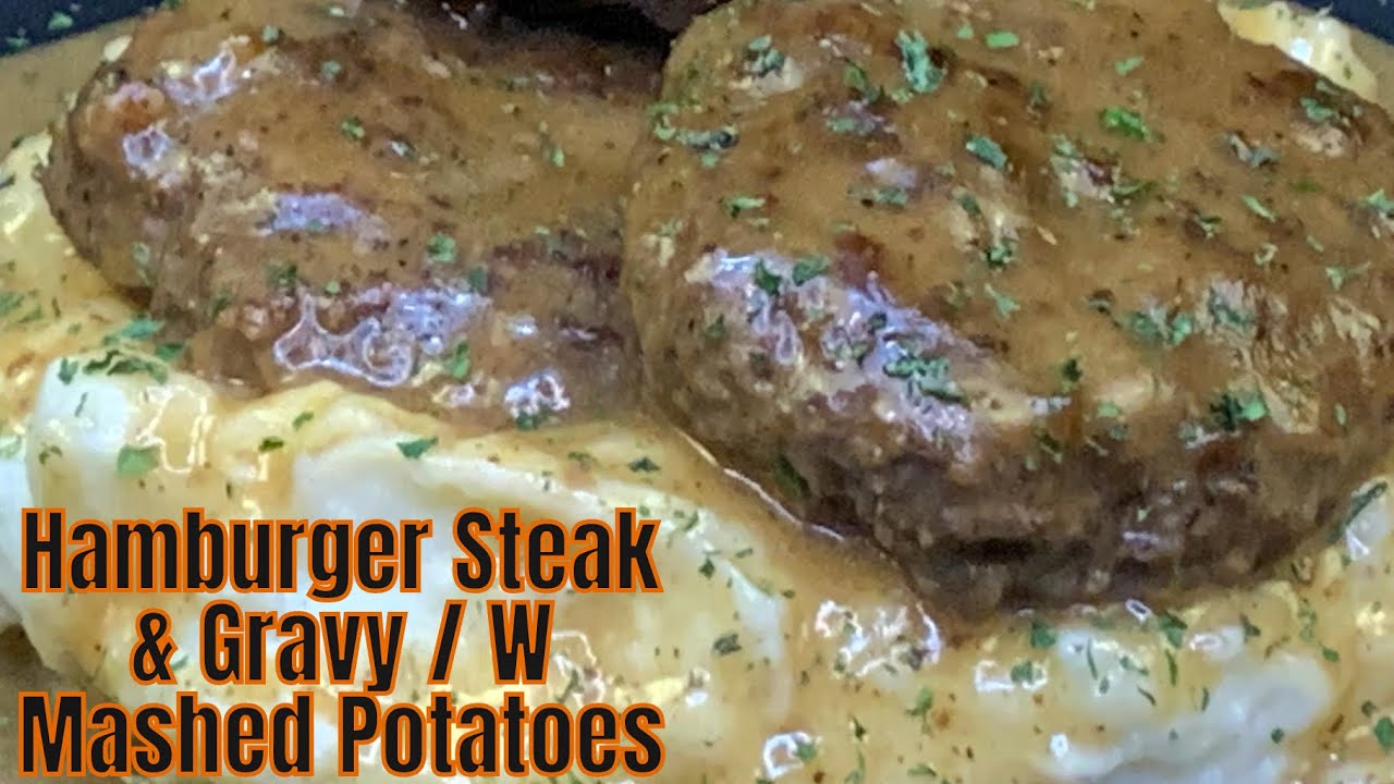 Hamburger Steak and Homemade Gravy Recipe YouTube