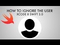 How To Ignore Interaction Events (The User) In Xcode 8 (Swift 3.0)