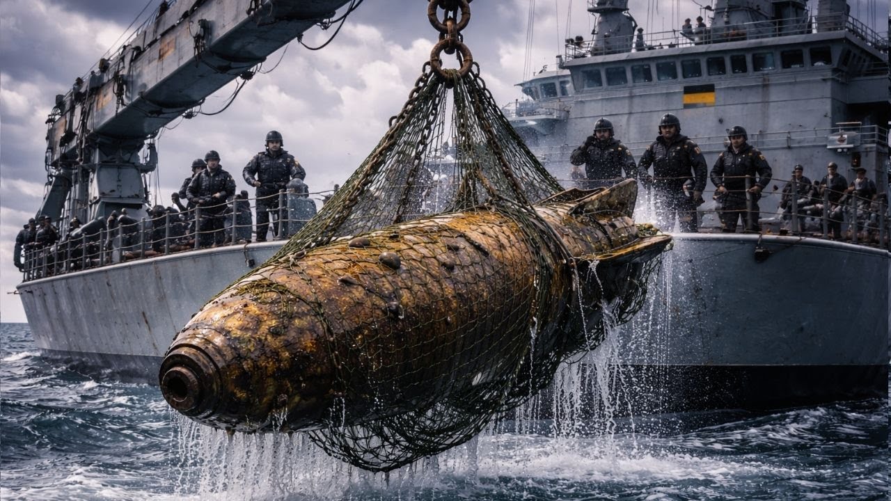 German Military Hunts for a $1 Million Lost WWII Bomb in the Open Sea.