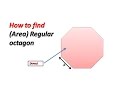 How to find Side (a) Regular octagon - YouTube