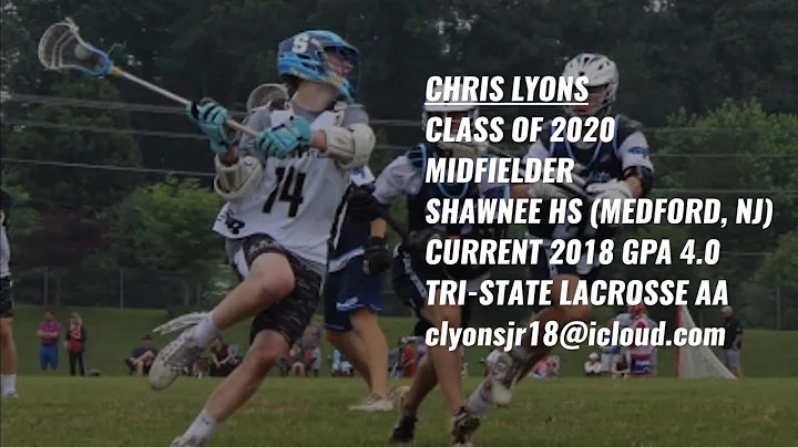 Chris Lyons 2020 (Yale Commit) 2018 Summer Lacross...