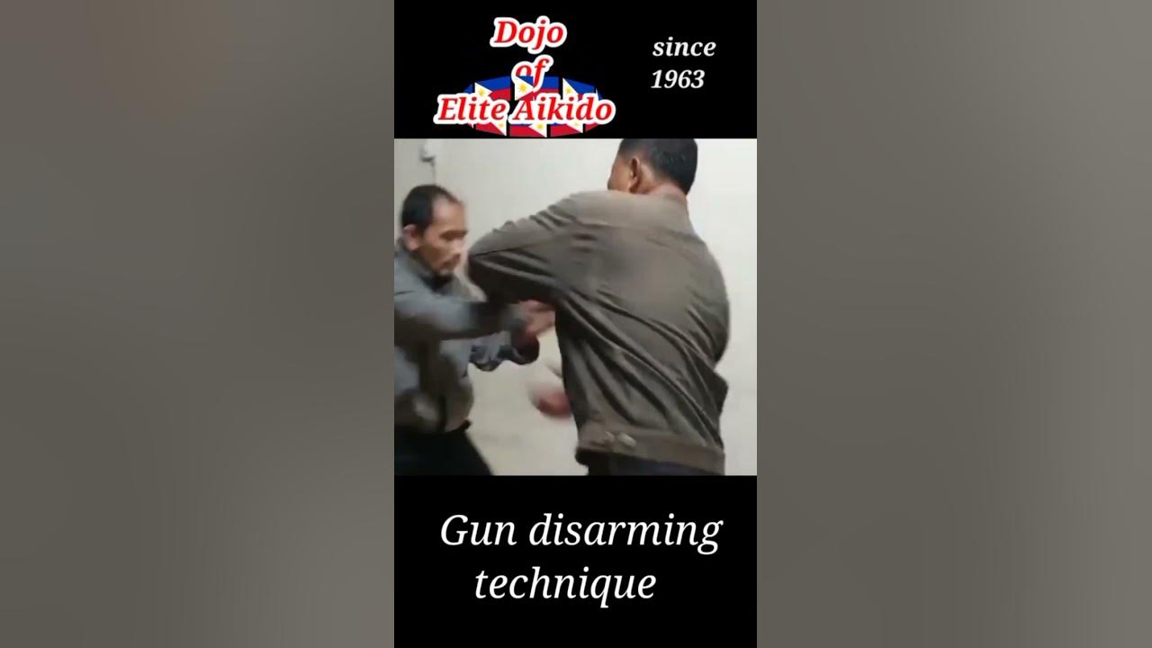 Aikido Gun Disarming Technique shorts Aikido selfdefense 
