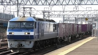EF210-145＋コキ 1054レ＆EF210-13＋コキ 1062レ 枇杷島駅通過