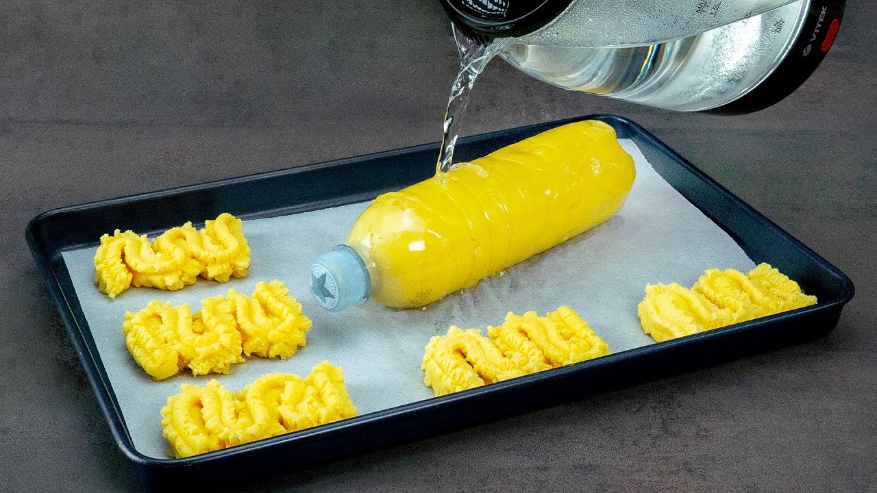 Fantastický trik s plastovou lahví! Podívejte se, jak připravit domácí vídeňské sušenky.