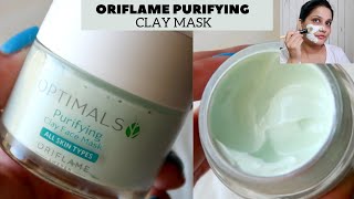 Purifying Mask for Clogged Skin | Oriflame Optimals Purifying Clay Face Mask Demo & Quick Review 