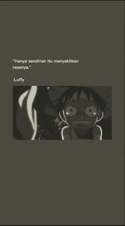 story wa anime 30 detik || sendiri itu menyakitkan
