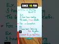 Since vs For Explained 😳 | English Grammar # #shorts