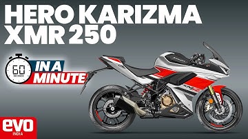 Hero Karizma XMR 250 | In a minute | evo India