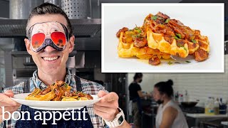 Recreating Bobby Flay's Cheddar Black Pepper Waffles From Taste | Reverse Engineering | Bon Appétit