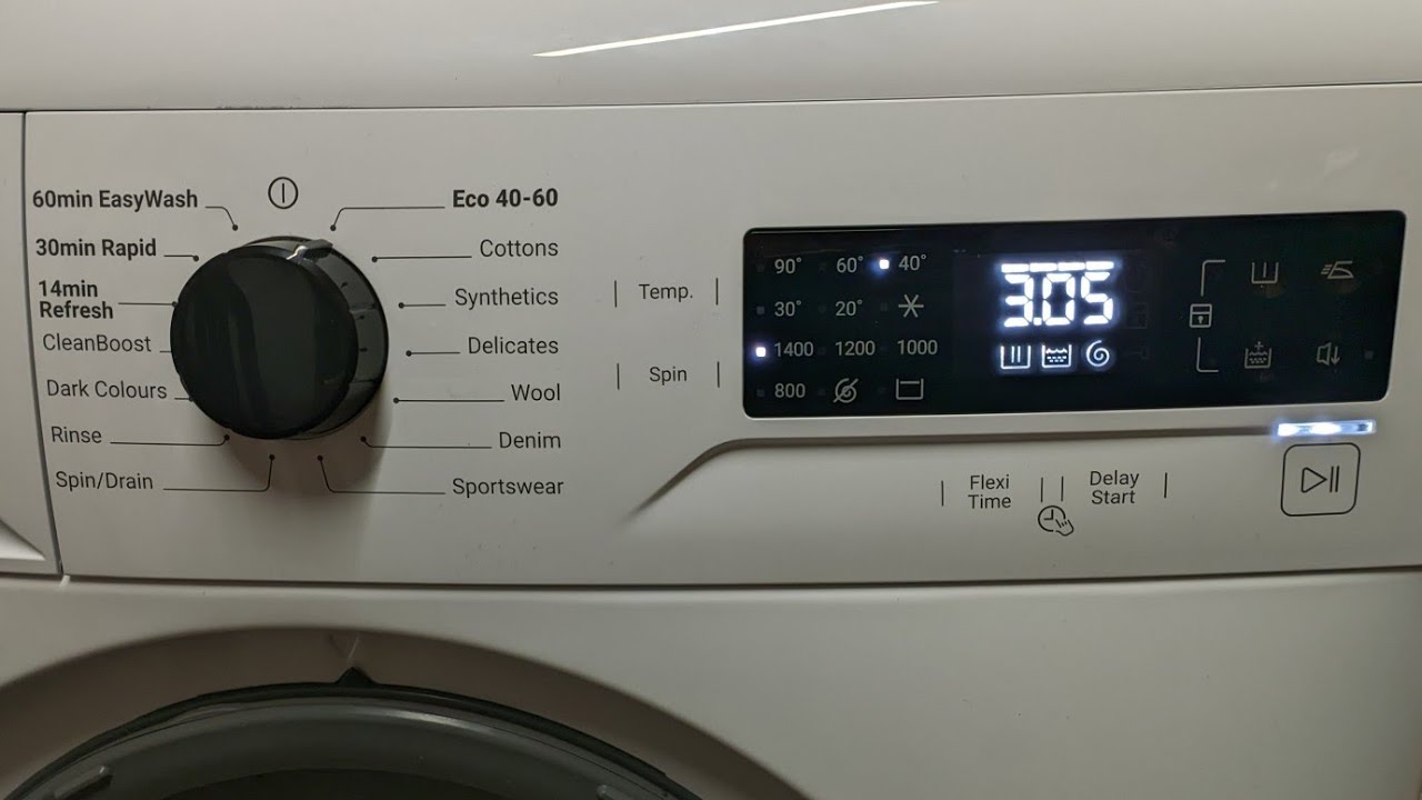 zanussi ZWF844B3PW full length eco 4060 YouTube