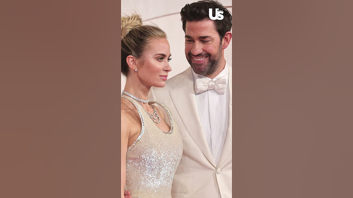 Cute Couple Alert! Emily Blunt And John Krasinski Are Matching In All White At The Oscars
