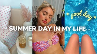 SUMMER DAY IN MY LIFE: first pool day, skincare & cleaning