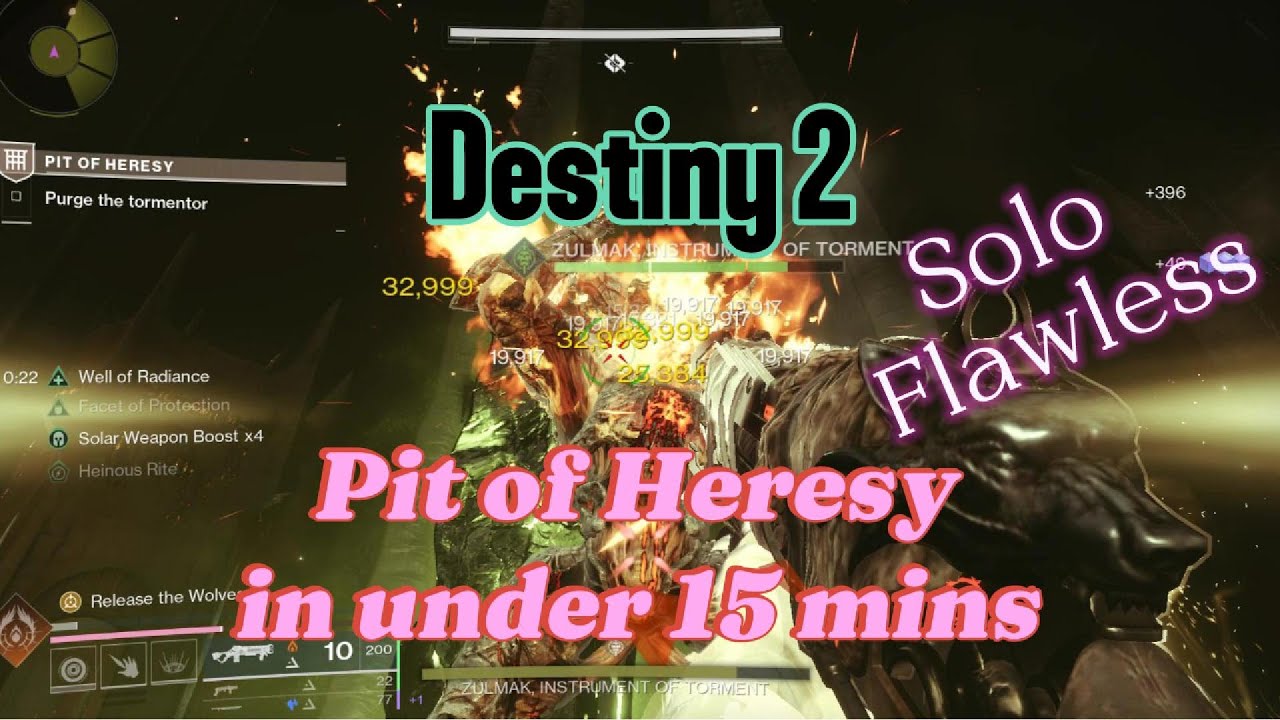 Destiny 2 - Solo Flawless Pit of Heresy in under 15 mins (Episode: Heresy)