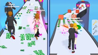 Couple Run! 👸❤️🤴 All Levels Gameplay Android,ios screenshot 5