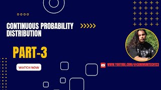 Continuous Probability Distribution (Part 3) Normal and Log-Normal Distribution | v v imp Questions