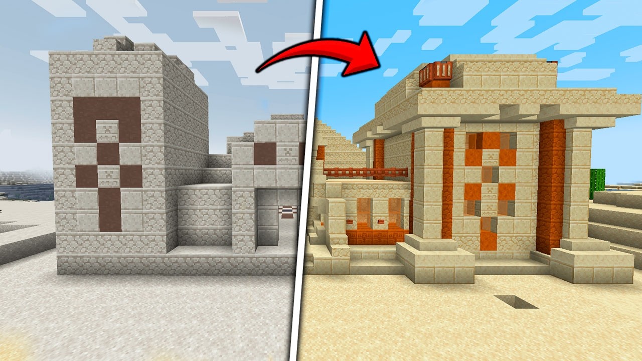 MEJORÉ el TEMPLO del Desierto en Minecraft! 😱