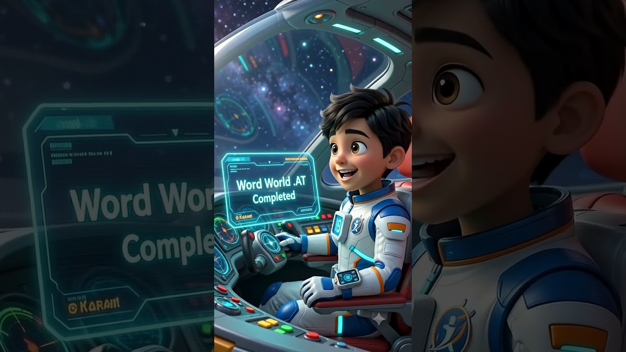 4-Letter Word Fun: Learn "Am, Is, Are" with Karan! 🌌 | Cosmo English Tutor