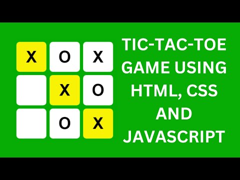 Tic Tac Toe Game using HTML, CSS and JavaScript | JavaScript Game