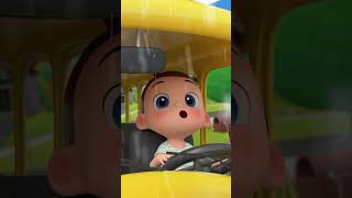 The wipers on the bus go swish, swish, swish